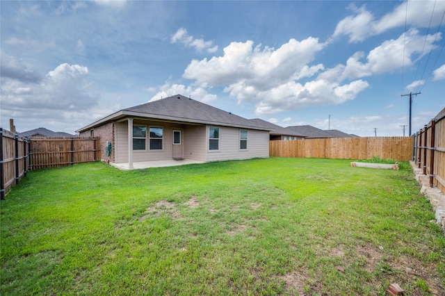 408 Citation Ln, Ponder, TX 76259 - back of property with a patio and a fenced backyard