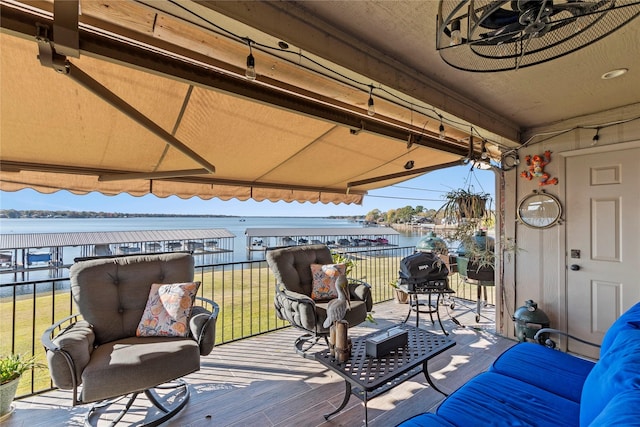 849 S Gun Barrel Ln Unit D6, Gun Barrel City, TX 75156 - wooden deck featuring a water view