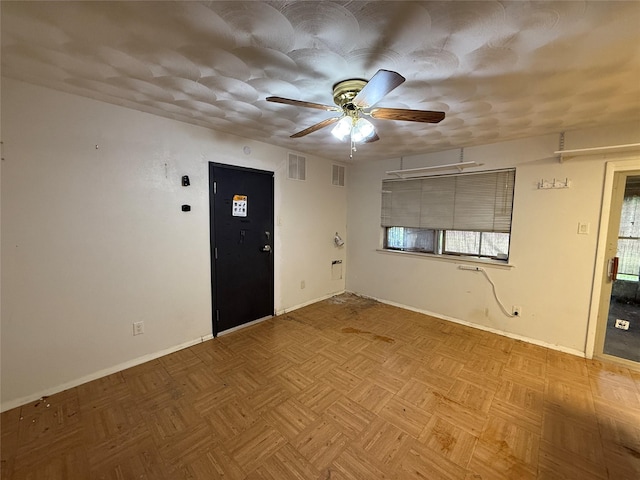 4705 Windsor Dr, Garland, TX 75042 - spare room featuring ceiling fan and healthy amount of natural light