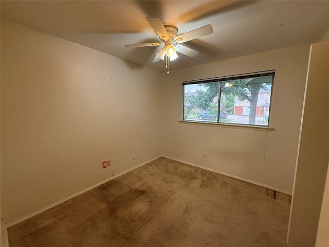 4705 Windsor Dr, Garland, TX 75042 - carpeted spare room with ceiling fan and baseboards