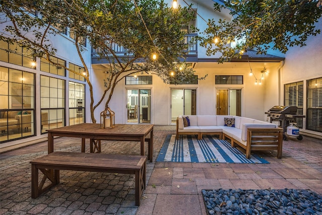 1507 Abrams Rd, Dallas, TX 75214 - view of patio / terrace featuring outdoor lounge area and grilling area