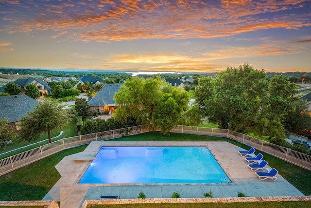 8800 Summit Point Ct, Fort Worth, TX 76179 - view of pool with a fenced backyard and a patio area