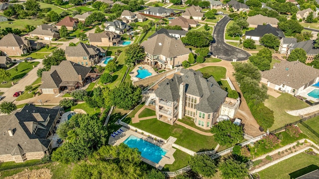 8800 Summit Point Ct, Fort Worth, TX 76179 - aerial overview of property's location with a pool and nearby suburban area