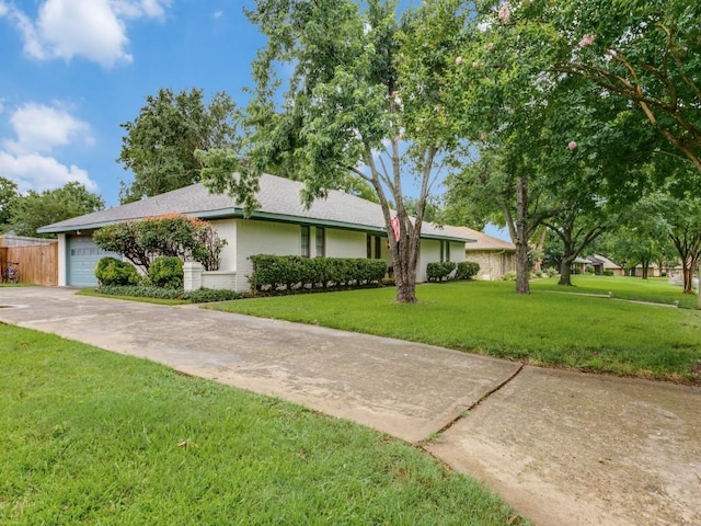 417 Merriman Dr, Highland Village, TX 75077 - single story home with a garage, driveway, and a shingled roof