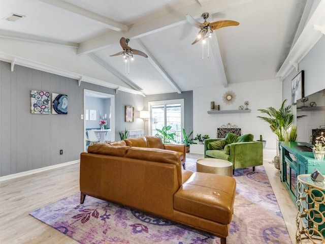 417 Merriman Dr, Highland Village, TX 75077 - living room with a ceiling fan and wood finished floors