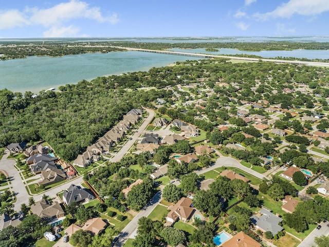 417 Merriman Dr, Highland Village, TX 75077 - aerial overview of property's location featuring a nearby body of water and nearby suburban area