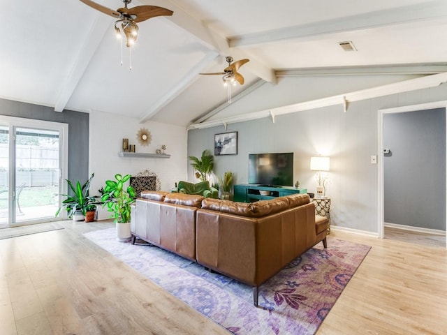 417 Merriman Dr, Highland Village, TX 75077 - living room with ceiling fan and light wood-style flooring