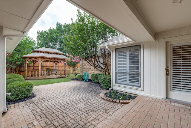 6404 Camille Ave, Dallas, TX 75252 - view of patio with a gazebo