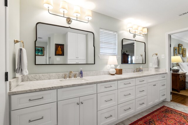 7120 Leameadow Dr, Dallas, TX 75248 - full bathroom with double vanity