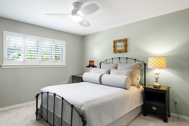 7120 Leameadow Dr, Dallas, TX 75248 - bedroom featuring light carpet and ceiling fan