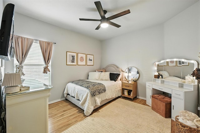 14049 Wrangler Way, Haslet, TX 76052 - bedroom with light wood-type flooring and a ceiling fan