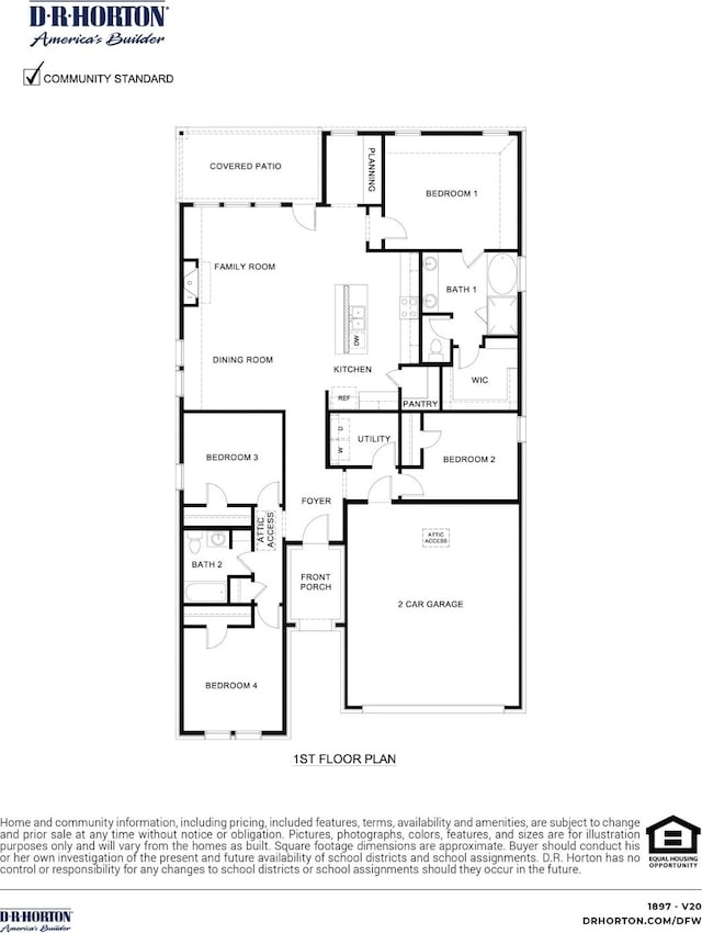 4123 Plateau Dr, Forney, TX 75126 - view of property floor plan