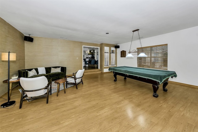 2425 Northgate Dr W, Irving, TX 75062 - game room with light wood finished floors and billiards table