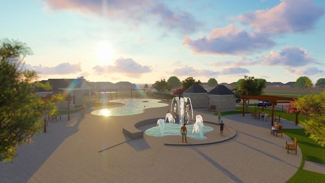 1708 Blackbird Ln, Princeton, TX 75407 - view of swimming pool with a gazebo and a patio area