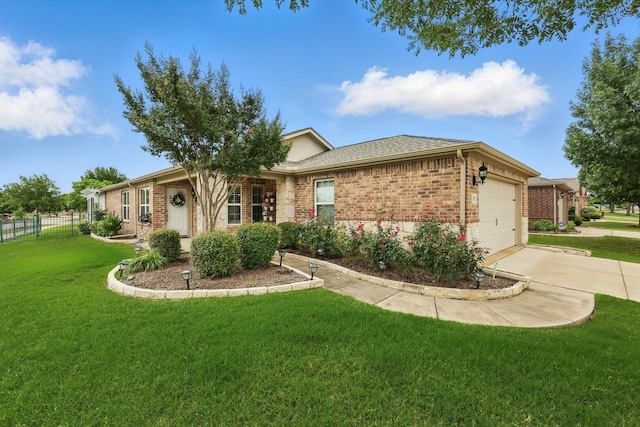7972 Tatum Dr, Frisco, TX 75036 - view of front of property featuring brick siding, an attached garage, concrete driveway, and a shingled roof