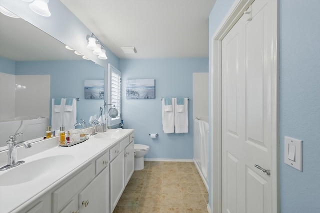 7972 Tatum Dr, Frisco, TX 75036 - bathroom featuring double vanity, a bath, and a shower