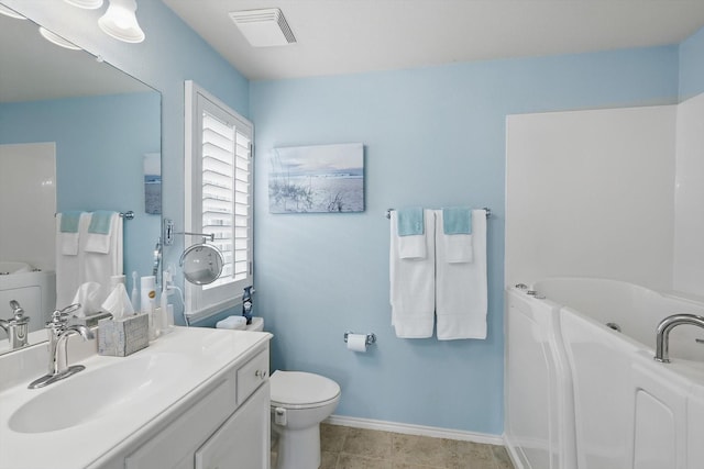 7972 Tatum Dr, Frisco, TX 75036 - full bathroom featuring a garden tub and vanity
