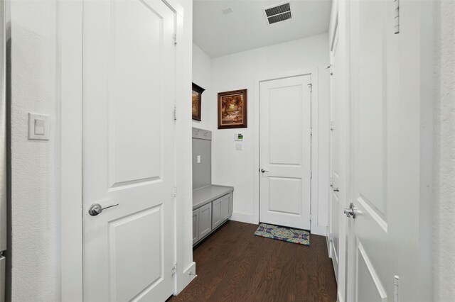 1078 Maverick Dr, Allen, TX 75013 - hallway featuring dark wood finished floors and baseboards