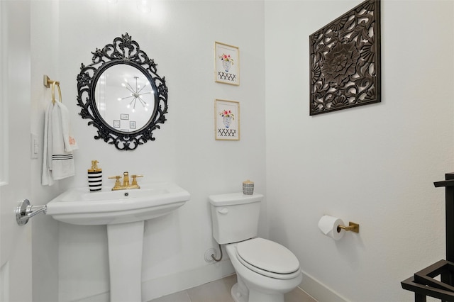 1078 Maverick Dr, Allen, TX 75013 - bathroom with toilet and tile patterned flooring