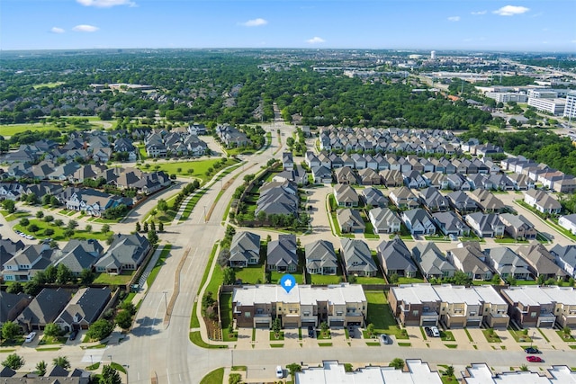 1078 Maverick Dr, Allen, TX 75013 - aerial view of property and surrounding area with nearby suburban area
