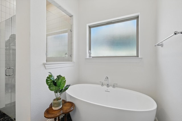 1705 Horizon Way, Northlake, TX 76247 - full bath featuring a soaking tub and a stall shower