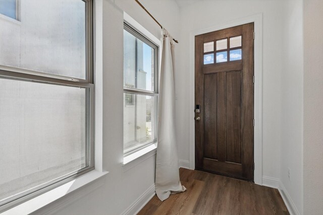 1705 Horizon Way, Northlake, TX 76247 - entryway with dark wood-type flooring and baseboards