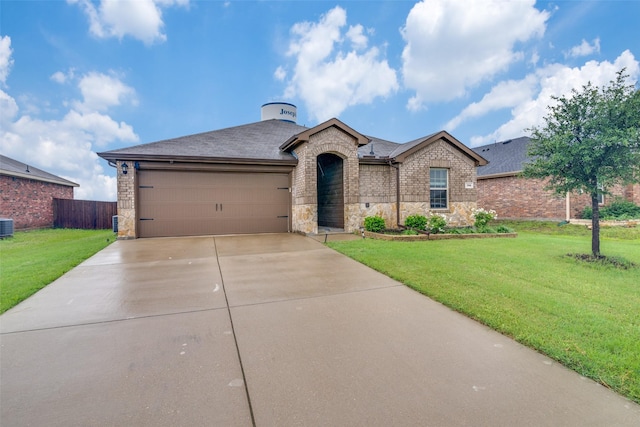 706 Meadow Creek Ln, Josephine, TX 75189 - view of front of property with concrete driveway, a garage, roof with shingles, and brick siding