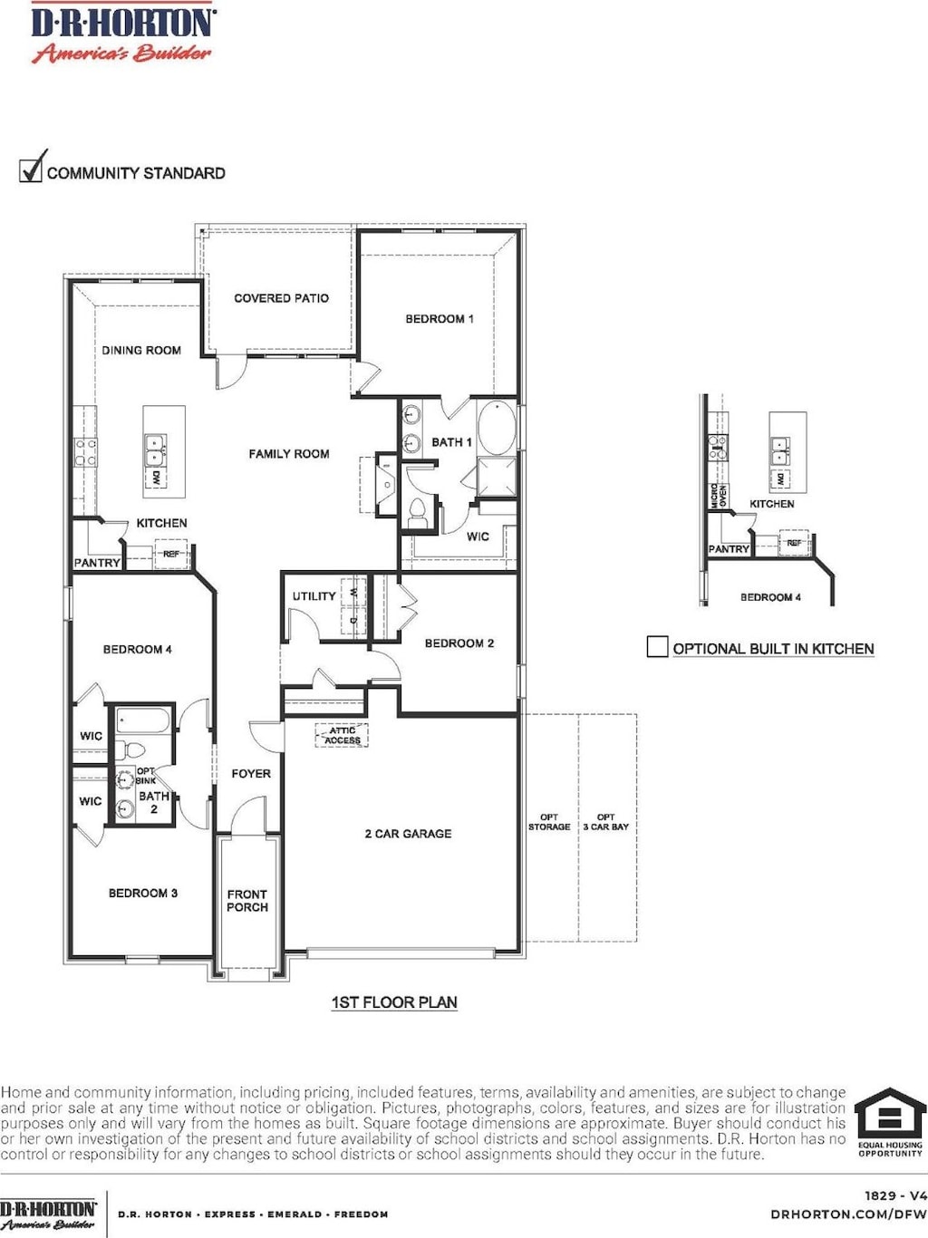 4117 Plateau Dr, Forney, TX 75126 - view of floor plan / room layout