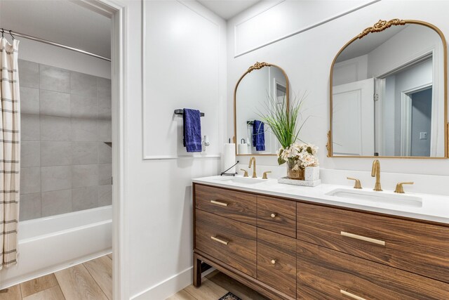 604 Grand Falls Ln, Mckinney, TX 75071 - full bath featuring double vanity and shower / bath combo