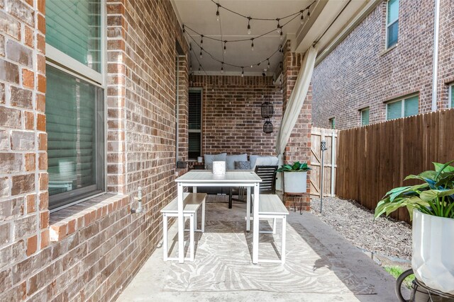 604 Grand Falls Ln, Mckinney, TX 75071 - view of patio featuring outdoor lounge area