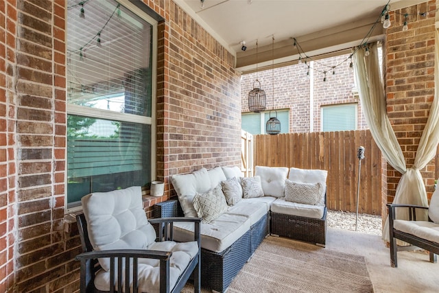 604 Grand Falls Ln, Mckinney, TX 75071 - view of patio with an outdoor living space