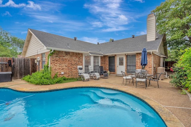 3909 Commonwealth Dr, Flower Mound, TX 75028 - view of swimming pool featuring a patio