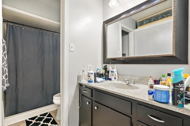 3102 Primrose Dr, Abilene, TX 79606 - full bathroom with vanity and a shower with curtain