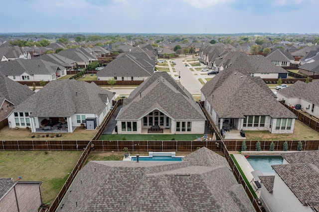2801 Capitol Pl, Melissa, TX 75454 - aerial perspective of suburban area with a pool area