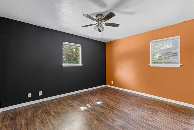 3312 Henry Dr, Richland Hills, TX 76118 - unfurnished room with wood finished floors and a ceiling fan