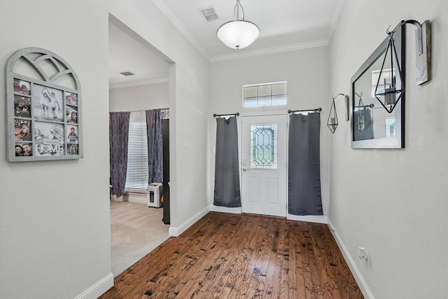 13272 Blue Jean Dr, Fort Worth, TX 76052 - entrance foyer featuring crown molding and wood finished floors