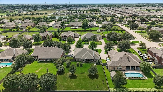 13272 Blue Jean Dr, Fort Worth, TX 76052 - aerial view of residential area with a pool area