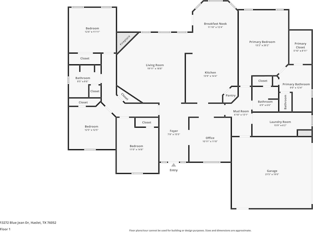 13272 Blue Jean Dr, Fort Worth, TX 76052 - view of room layout