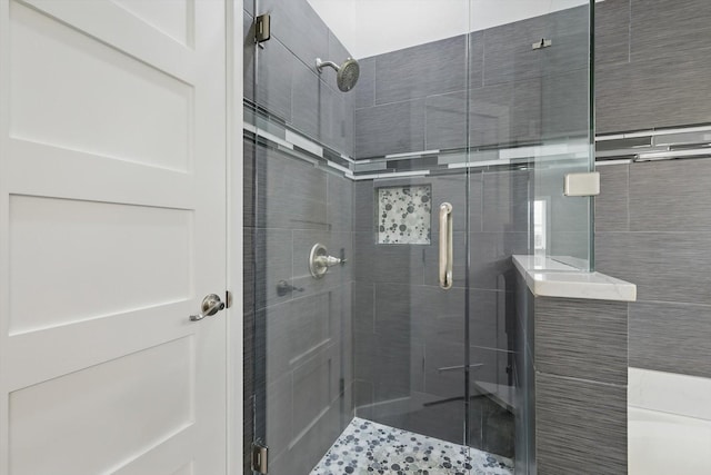 2528 Forestwood Dr, Flower Mound, TX 75028 - bathroom featuring a stall shower