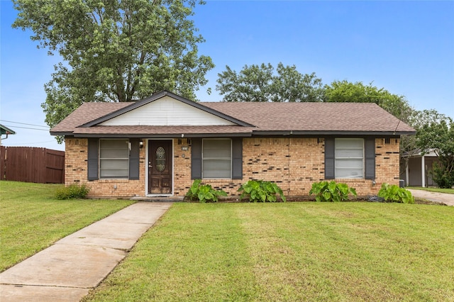 814 S Western Hills Dr, Howe, TX 75459 - ranch-style house with a shingled roof and brick siding