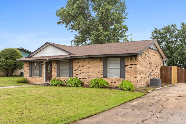 814 S Western Hills Dr, Howe, TX 75459 - ranch-style house with brick siding, roof with shingles, and driveway