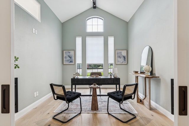 810 Quail Run, Keller, TX 76248 - office with wood finished floors and vaulted ceiling