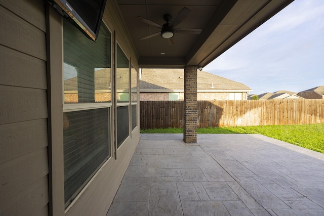 2111 Rains County Rd, Forney, TX 75126 - view of patio / terrace with a ceiling fan