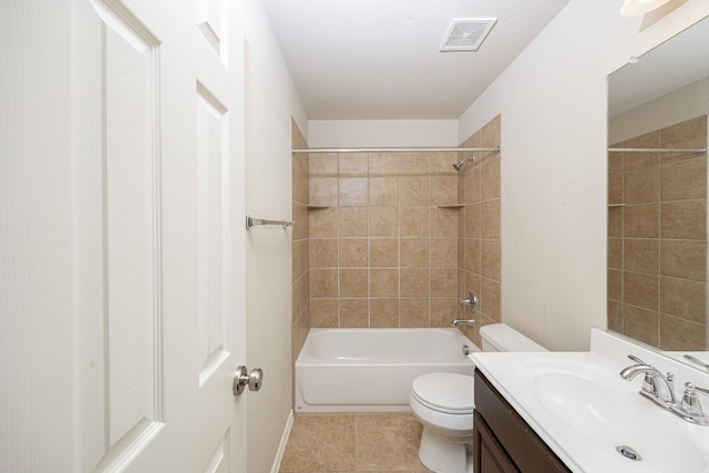 2111 Rains County Rd, Forney, TX 75126 - bathroom with vanity, washtub / shower combination, and tile patterned flooring