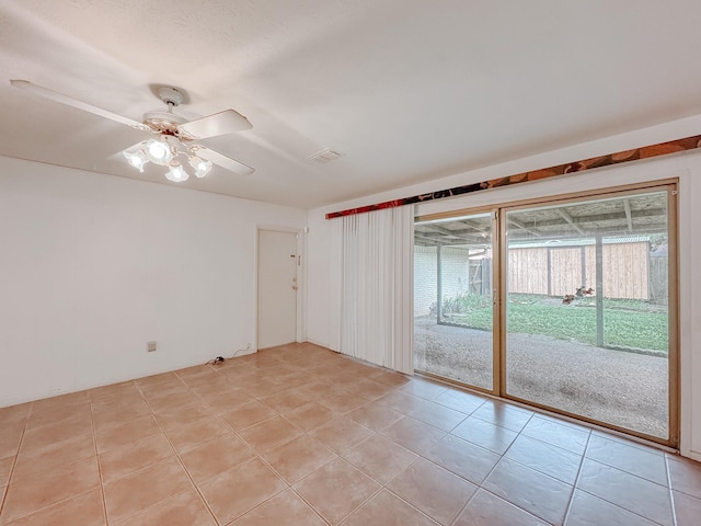 220 Hampton Ave, Corsicana, TX 75110 - spare room featuring light tile patterned flooring and a ceiling fan