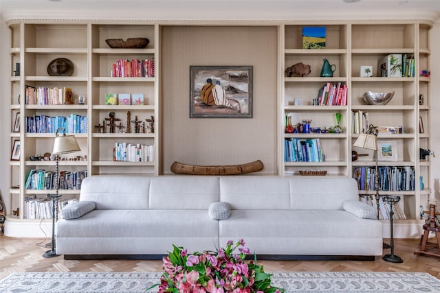 3505 Turtle Creek Blvd Unit 2A, Dallas, TX 75219 - living room with wallpapered walls