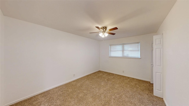 1608 Holt St, Fort Worth, TX 76103 - spare room with a ceiling fan and light carpet