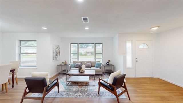 1608 Holt St, Fort Worth, TX 76103 - living area with light wood finished floors and recessed lighting