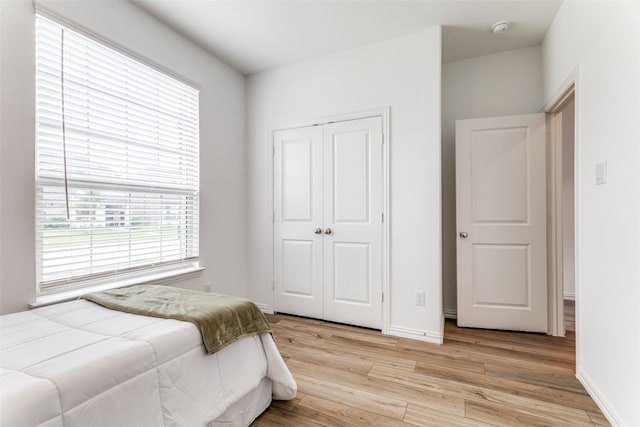 1233 Western Yarrow Ave, Justin, TX 76247 - bedroom featuring light wood finished floors and a closet