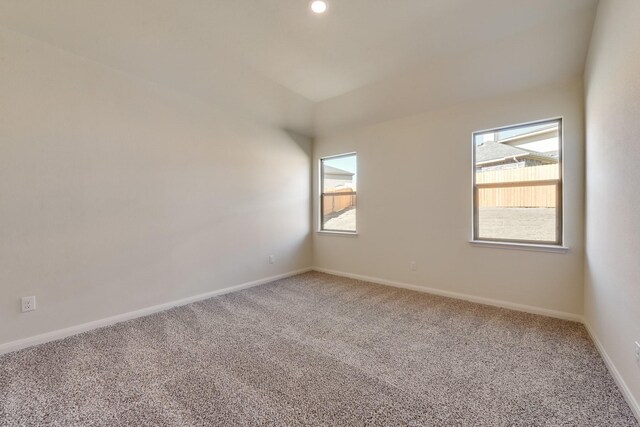 9813 Dan Meyer Dr, Fort Worth, TX 76140 - unfurnished room featuring carpet, healthy amount of natural light, and lofted ceiling